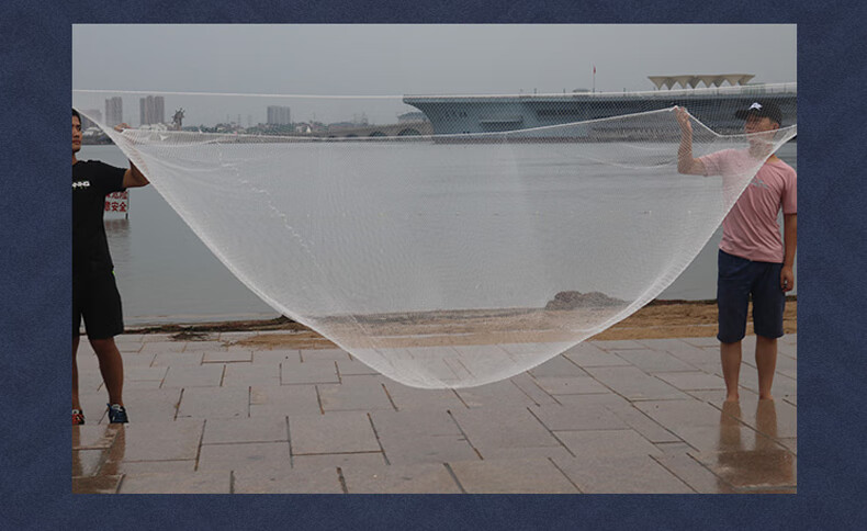 渔网搬网抬鱼网搬筝网老式自动折叠搬筝网大型提网渔网半指眼尼龙线