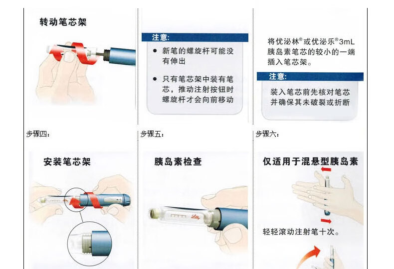 胰岛素笔安装图图片