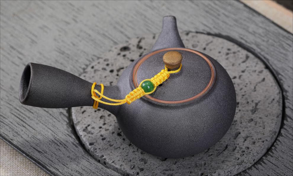 茶壶盖绳子紫砂壶绳 手工编制功夫 茶道绑茶壶绳子系壶盖绳子茶针夹