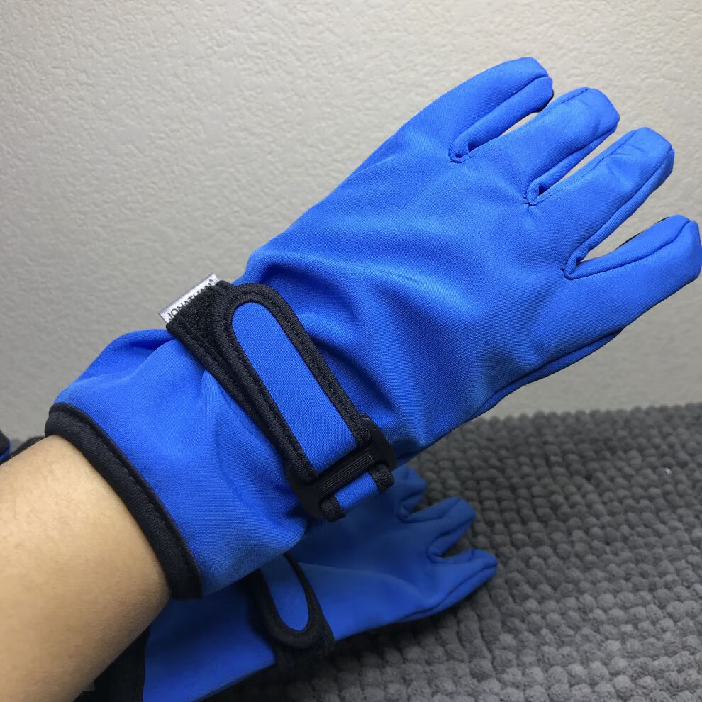 儿童花样滑冰手套春秋骑车防风防水专用玩雪男女童薄款卡通米奇 玫