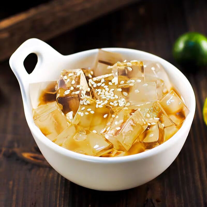 广西桂林凉粉徐七二黑凉粉白凉粉儿童果冻原料粉透明粉甜品店原料 4盒