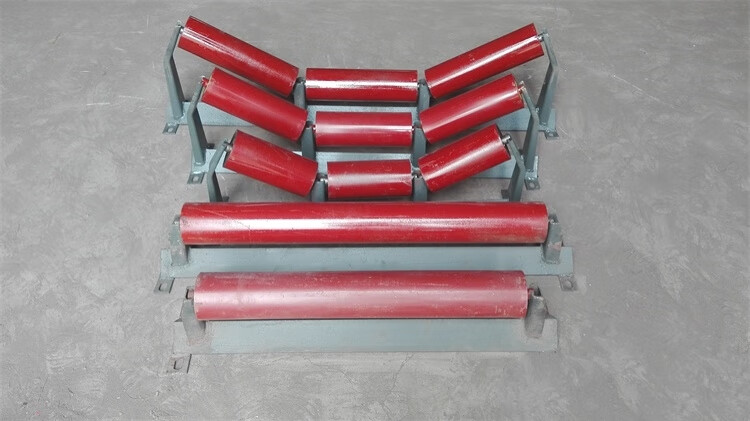 皮带输送机托辊滚筒输送带流水线托辊支架输送带传送机配件全套定制