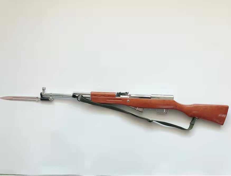 迷铭乐五六式冲锋枪礼仪枪升枪56式半枪礼宾枪军训枪训练模型军迷收藏