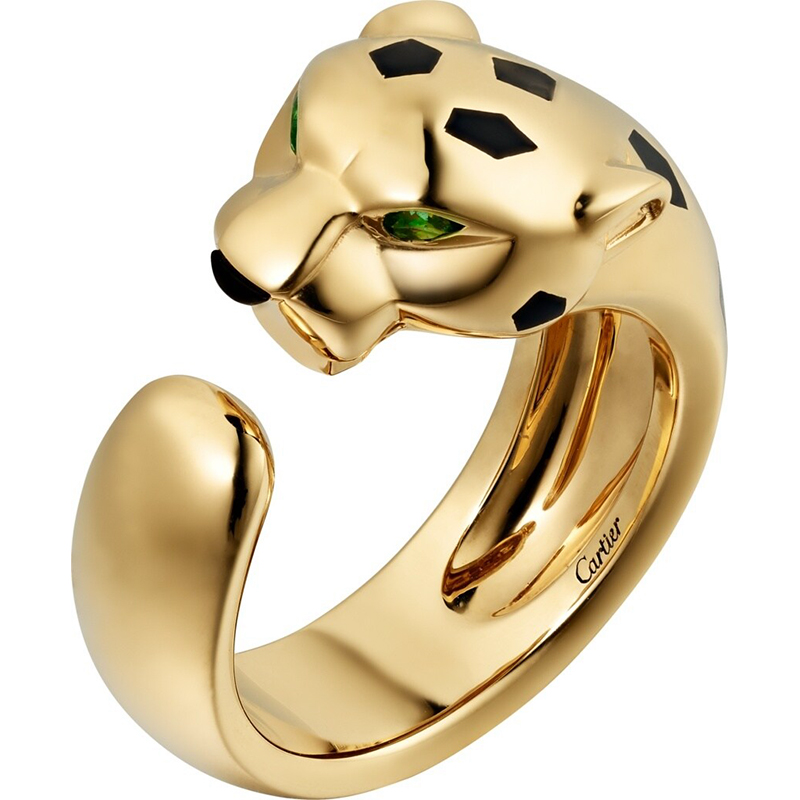 【联保】cartier卡地亚decartier戒指 金沙弗莱石榴石