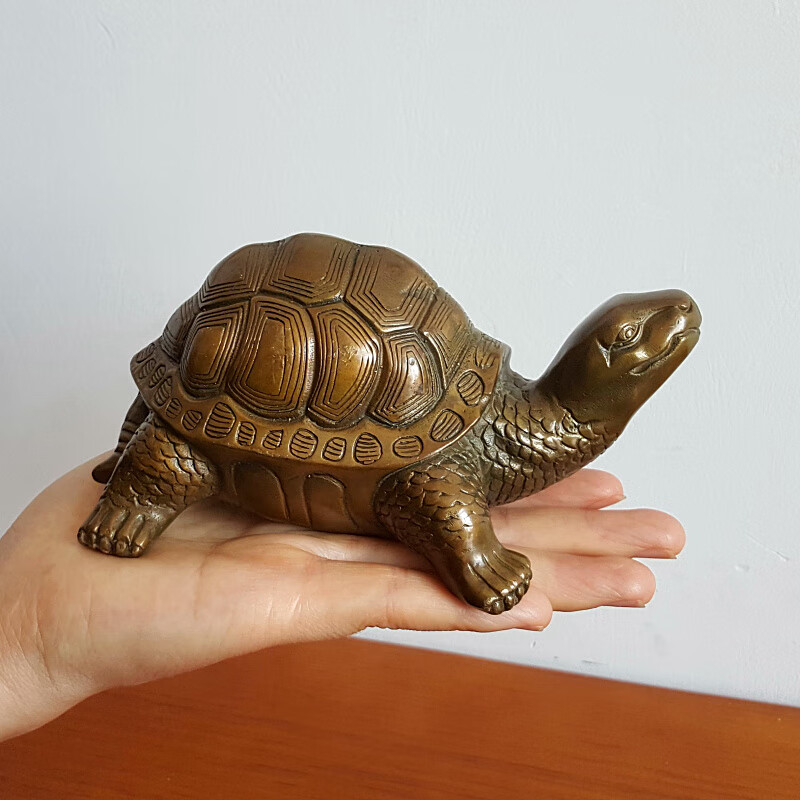 京品精选纯铜乌龟摆件纯铜乌龟摆件铜乌龟长寿龟金龟铜器工艺品龟办公
