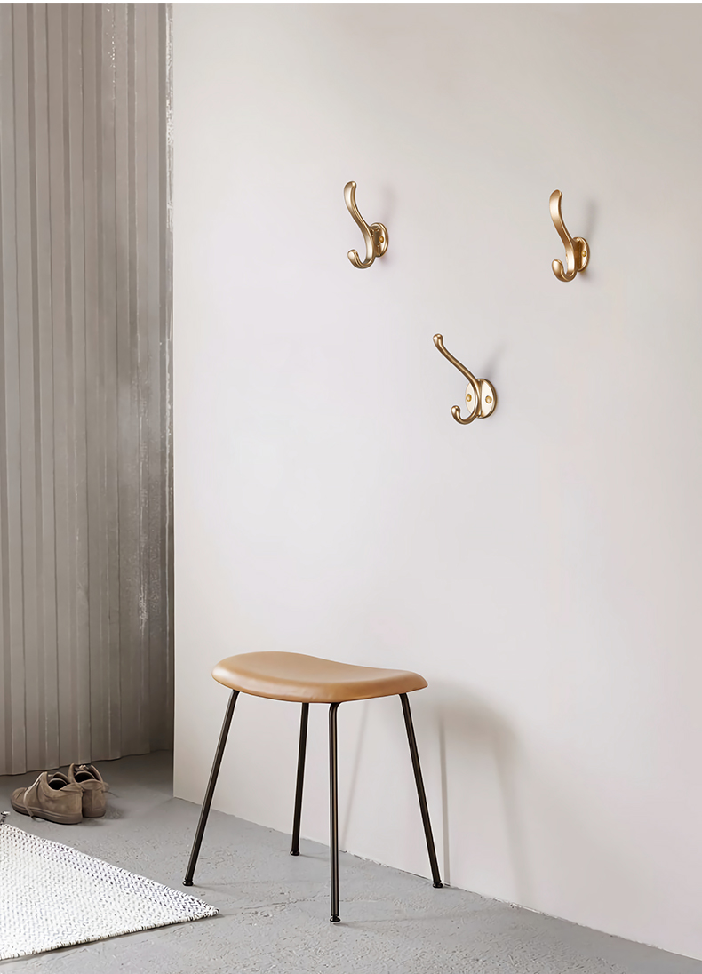 挂衣钩墙上壁挂衣架浴室衣服毛巾挂钩进门玄关衣钩单个免打孔壁钩bh