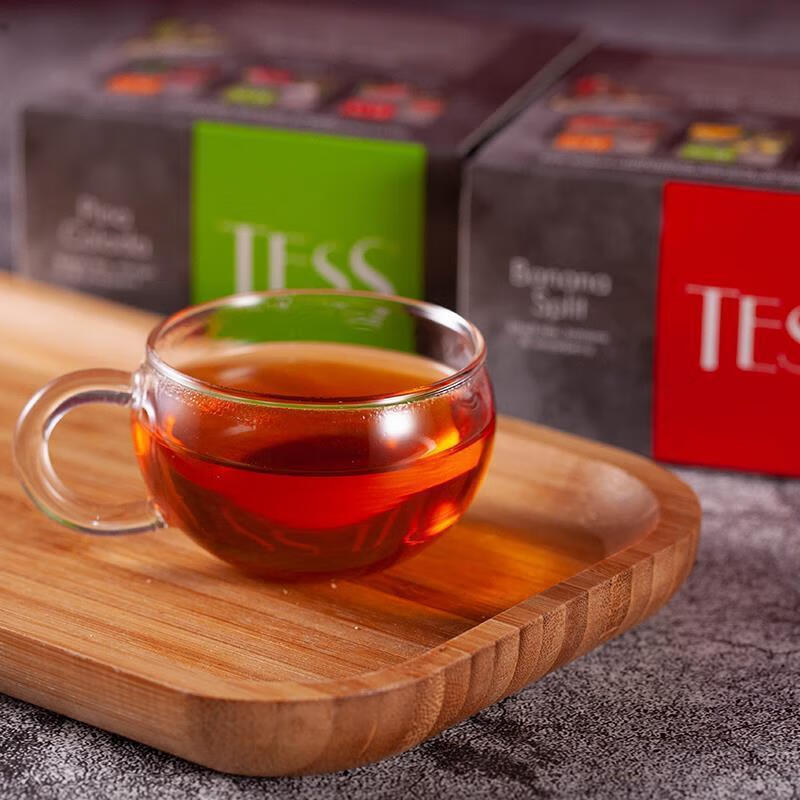 原装进口俄罗斯花茶果茶tess品牌果茶三角茶包红茶绿茶草本茶柠檬味