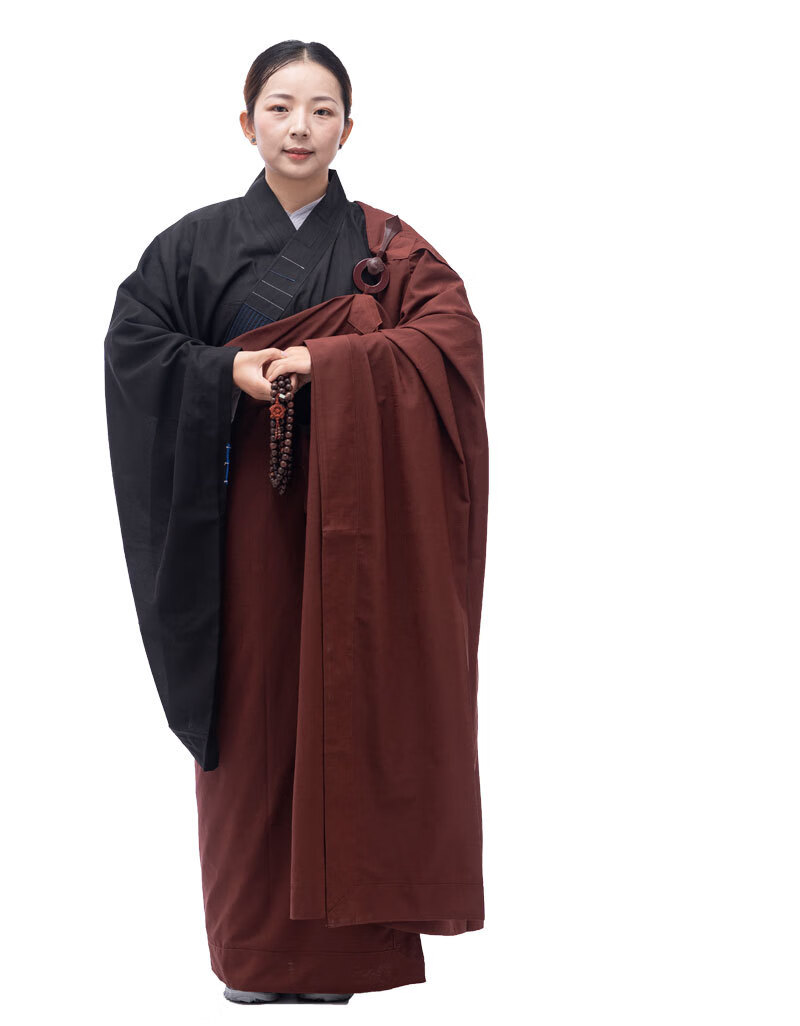 佛衣服佛教僧服海青居士服不透台麻纱曼衣菩萨戒五戒缦衣木兰色七衣五