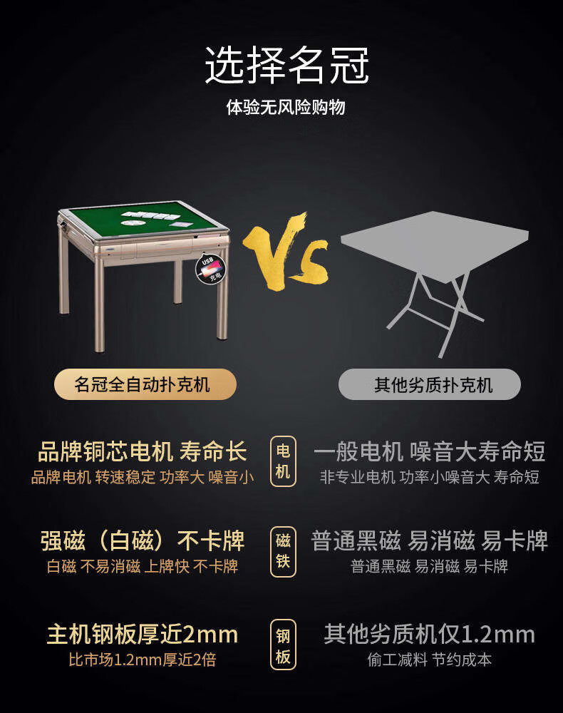 名全自动扑克机洗牌机斗地主掼蛋餐桌两用折叠洗牌圆盘五仓机餐桌玻璃