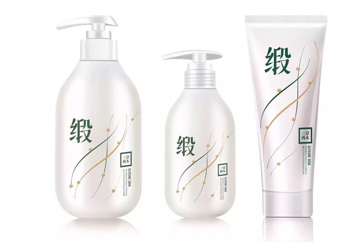 三草两木植物洗发水套装去屑除螨止痒控油蓬松发无硅油 旅行3件套