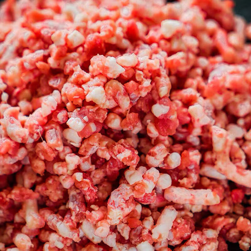 生猪肉馅猪五花肉碎肉沫新鲜猪肉丁手工原剁猪碎肉馅饺子猪肉食材手工