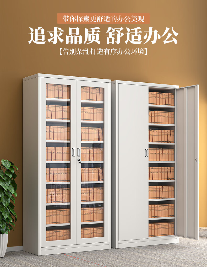 柜财务凭证柜文件柜办公室档案柜资料柜钢制分层会计专用铁皮储物柜