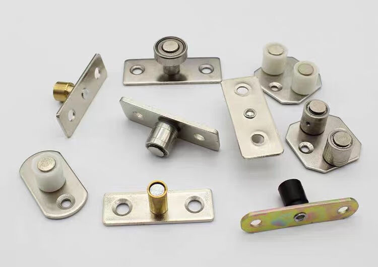 折叠移门定位器木门下导轮滑轮推拉门限位器导向器止摆器大轴承直径