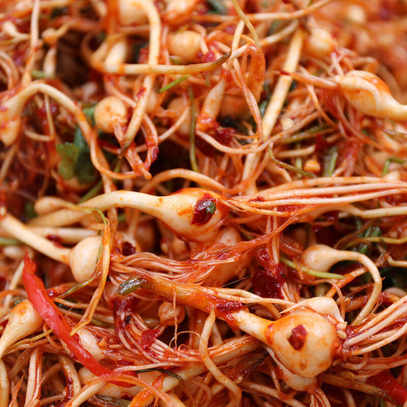 250g东北延边朝鲜族小根蒜韩式泡菜咸菜批发下饭菜小头蒜1袋小根蒜加1