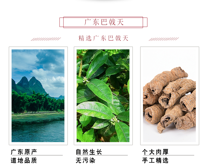 高老五巴戟天中药500g非野生特级中药材巴戟干货可打粉煲汤泡茶水泡酒