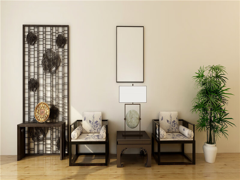 直播背景布主播3d直播间装饰背景墙客厅中式简约网红直播快手新款 酒