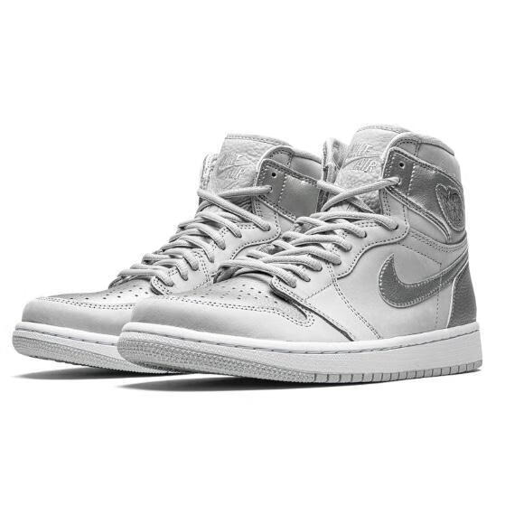 air jdan 1 aj1 og japan 东京限定 白银灰金属dc1788-029 男 dc1788