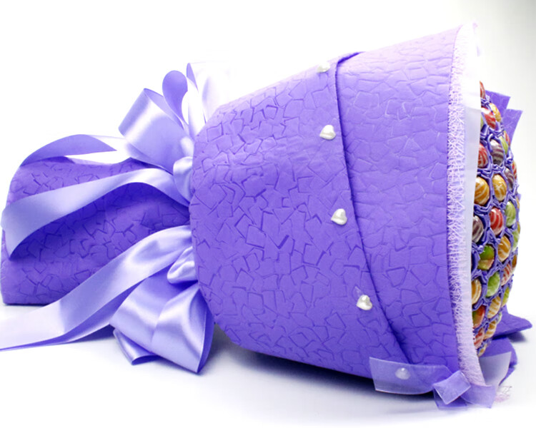 棒棒糖花束糖果礼盒卡通花创意新奇女生男友生日圣诞节礼物 99颗蓝色