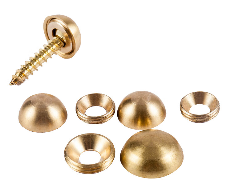 纯铜圆头美观帽自攻螺丝装饰帽创新防盗钉扣螺母遮丑盖家具铜配件