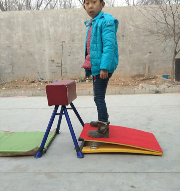 跳马训练器材儿童体适能小鞍马幼儿园跳箱学校体操体育健身跳山羊2簧