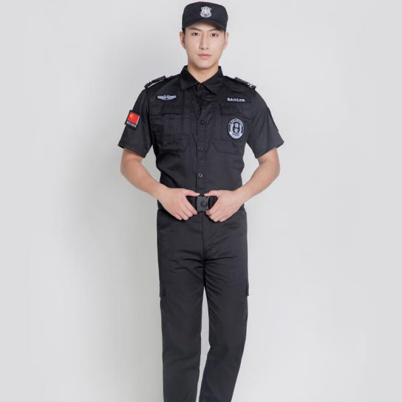 帅气潮流保安服套装男短袖长袖夏装执勤服春秋款夏季作训服物业安保