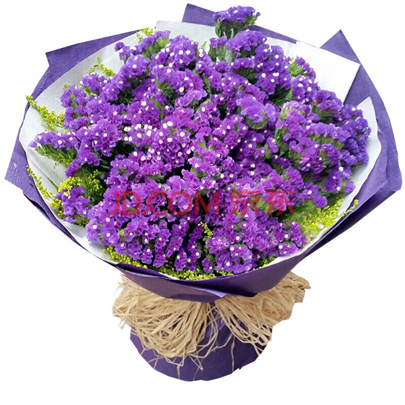 毕业礼物送老师同学朋友全国同城配送上门 紫色勿忘我花束-勿念【图片