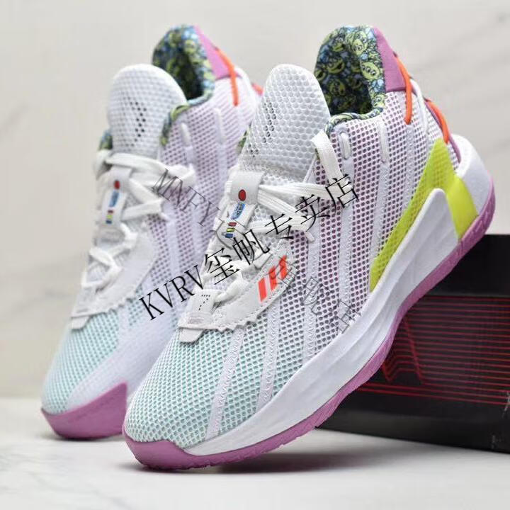 利拉德7代篮球鞋dame7圣诞冰蓝亡灵节巴光年实战男运动鞋 利拉德7白金