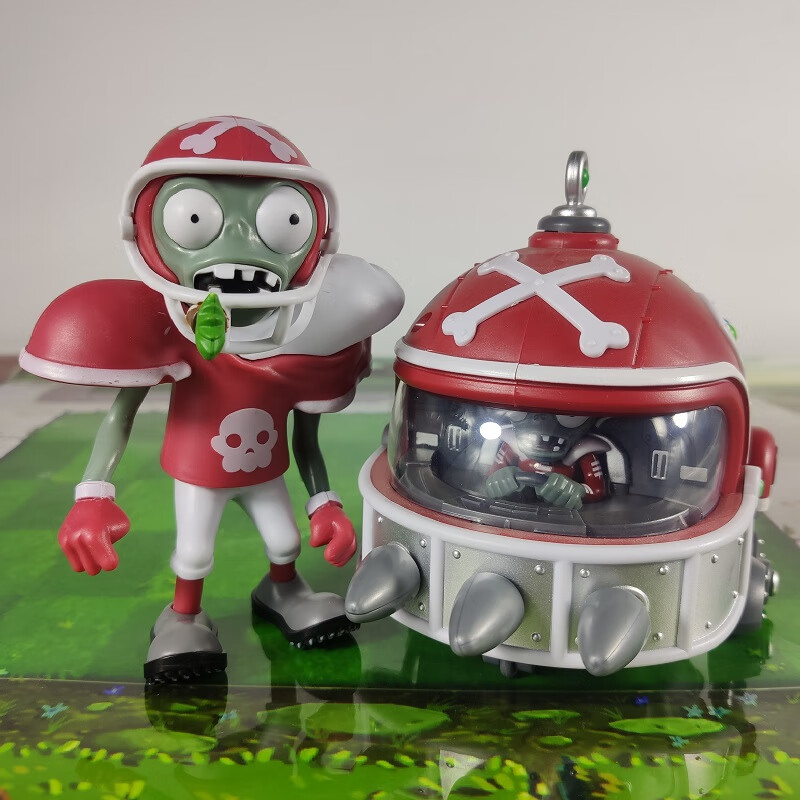 植物大战僵尸手办 植物大战僵尸玩具机甲橄榄球僵尸对战僵王博士模型2