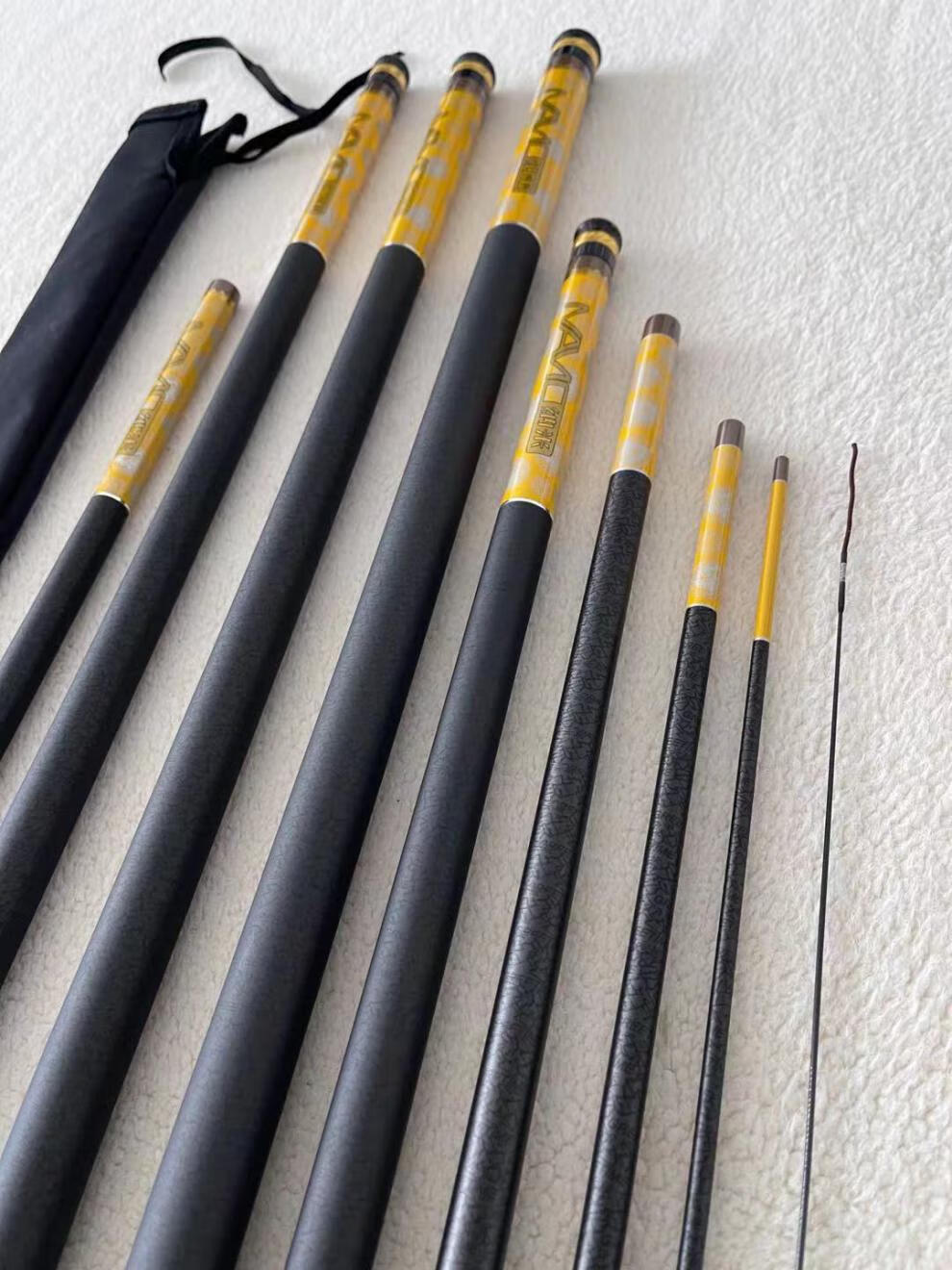 细爵 鮶盛香港轻量大物竿钓鱼竿超轻超硬19调6h高碳素鱼竿手竿台钓竿