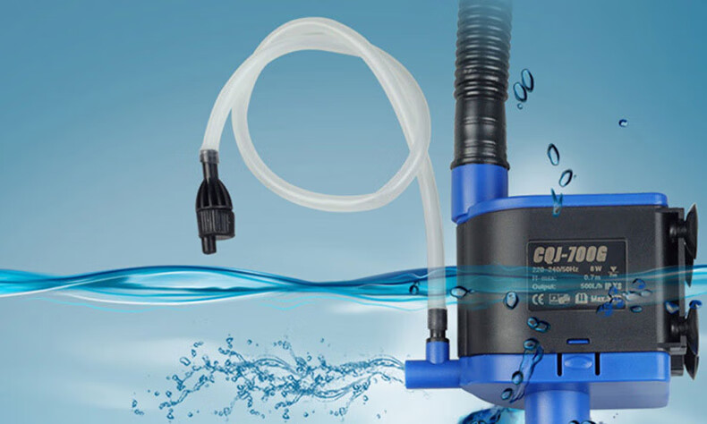 器三合一净水循环泵上过滤泵增氧泵水族箱抽水泵8w适合长4060cm鱼缸