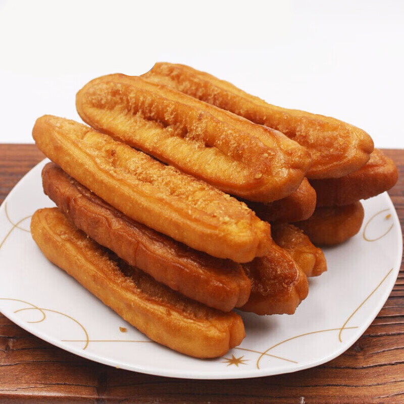 早餐油条香酥健康大油条即食油炸营养油条开口笑麻花 独立包装40根