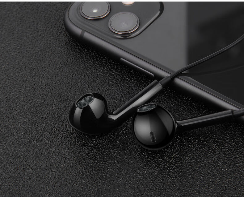 通用耳机oppo华为vivo小米苹果手机原入耳式运动重低音耳麦耳机线方头