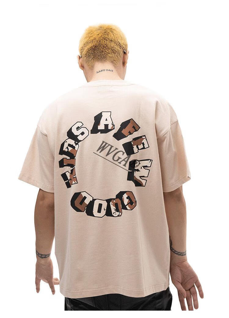 ceeniu fff官方联名afgk2022ss夏季新款潮牌短袖男美式沙漠logo基础