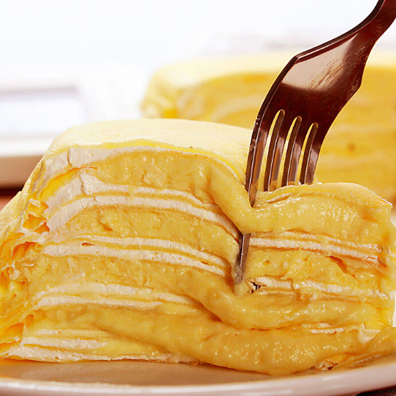 李家亭 顺丰/高质量榴莲千层甜品网红零食6英寸爆浆新鲜果肉 500g爆浆