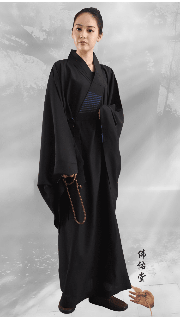 出家人和尚的衣服佛教用品夏季麻纱海青居士服女男款儿童小孩海清僧服