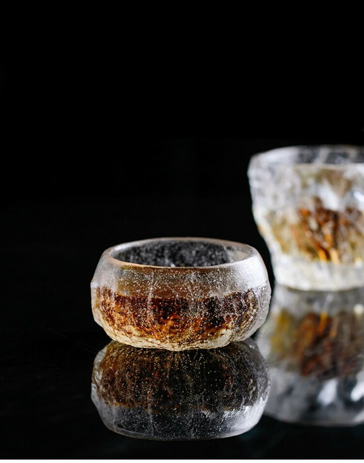 蒂喜梦 限定古法日式琉璃 杯冰冻烧威士忌酒杯茶杯清酒闻香杯子日本