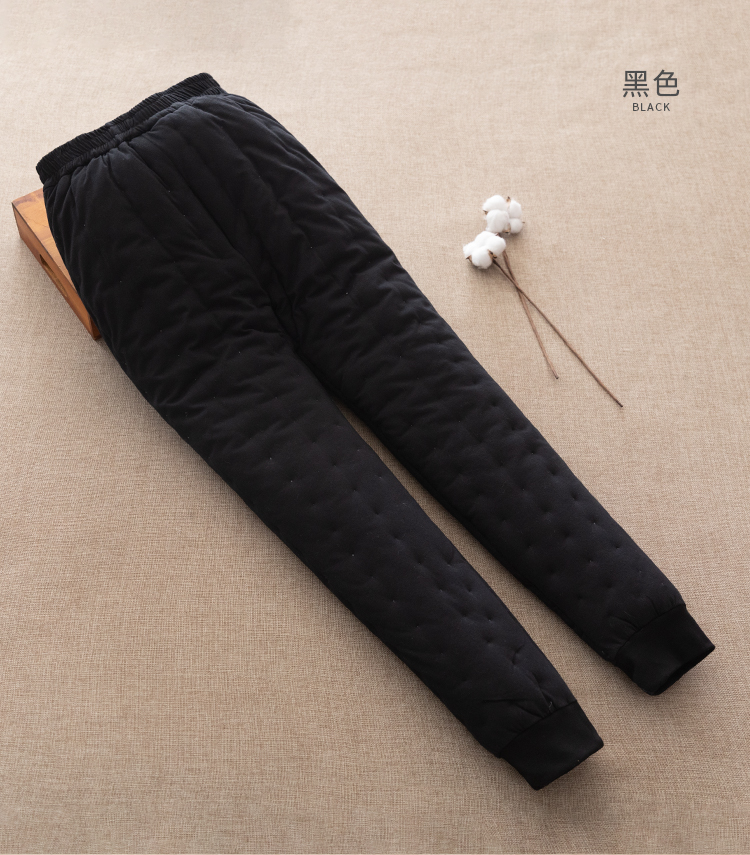 戈普旗老人棉裤男加厚棉花手工中内穿里裤士防寒高腰深档弹力裤子冬