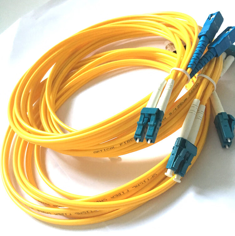 单模双芯光纤跳线lc-lc转sc/fc/st 3米10米15m 电信级尾纤 单模双芯st