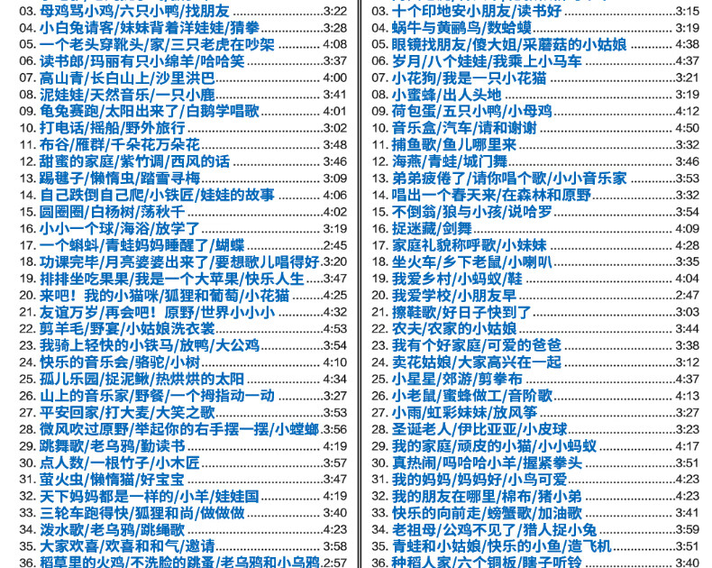 四千金快乐童谣流行经典儿歌正版汽车载家用dvd歌曲碟片光盘