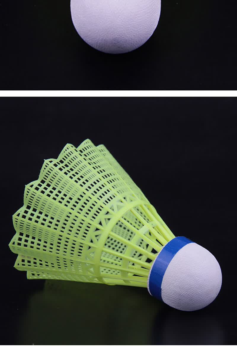 塑料尼龙羽毛球耐打训练打不烂尼龙球12只6只3只羽毛球耐打王白色12只