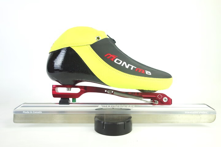 源自加拿大枫叶冰刀定位速滑冰刀鞋脱位成人儿童大道速滑冰刀鞋黑金m