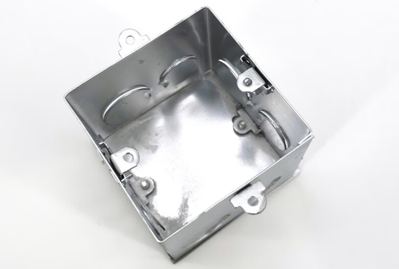 86型金属通底方八角外耳接线盒镀锌铁预埋开关灯头100起发不含运费