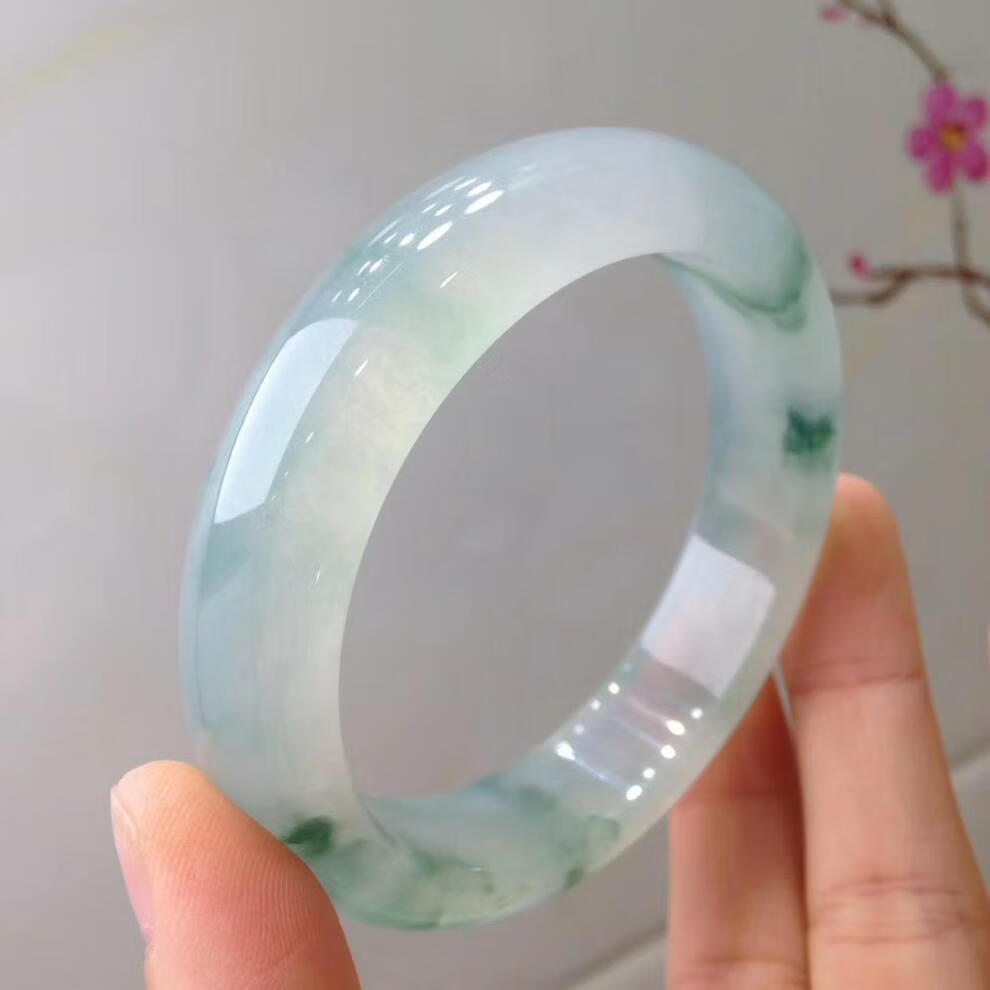 【京选臻品】云南天然冰种翡翠手镯子水润冰透高端老坑玉石玉镯正圈