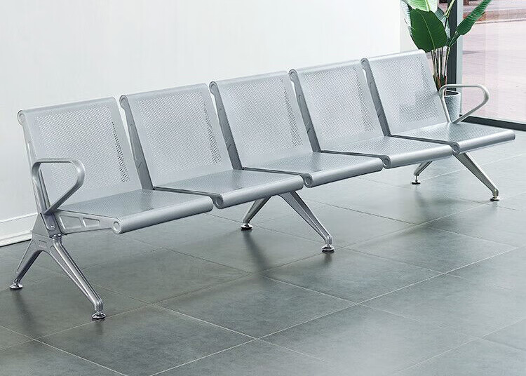 圣彼思 钢制排椅机场椅输液椅医院长椅车站休息椅 加厚钢板【2人位】