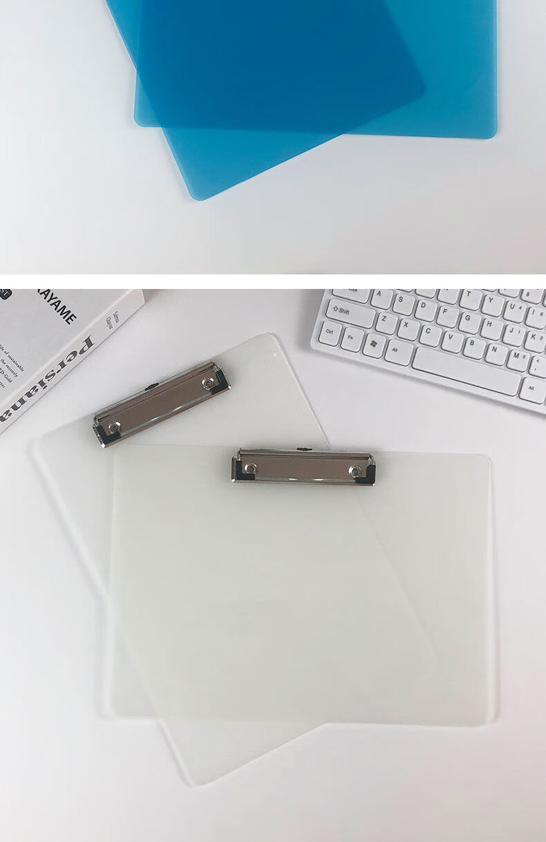 腾亿优品a4文件夹板横式写字垫板夹透明学生试卷垫板菜单夹会议速写板