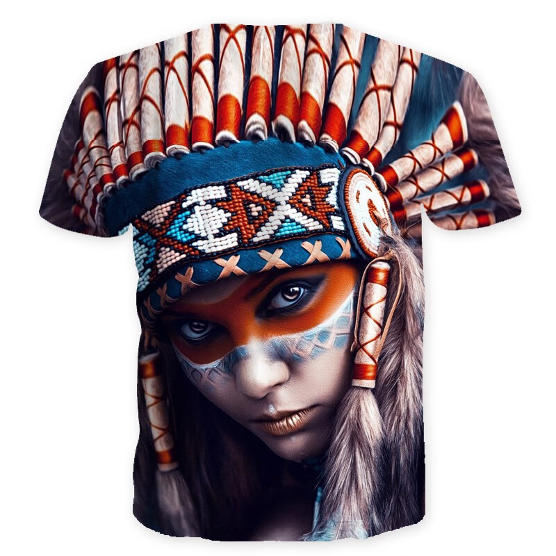 骷髅头男t恤短袖夏季骷髅头印花衣服恤2022欧美街头宽松大好码学生圆