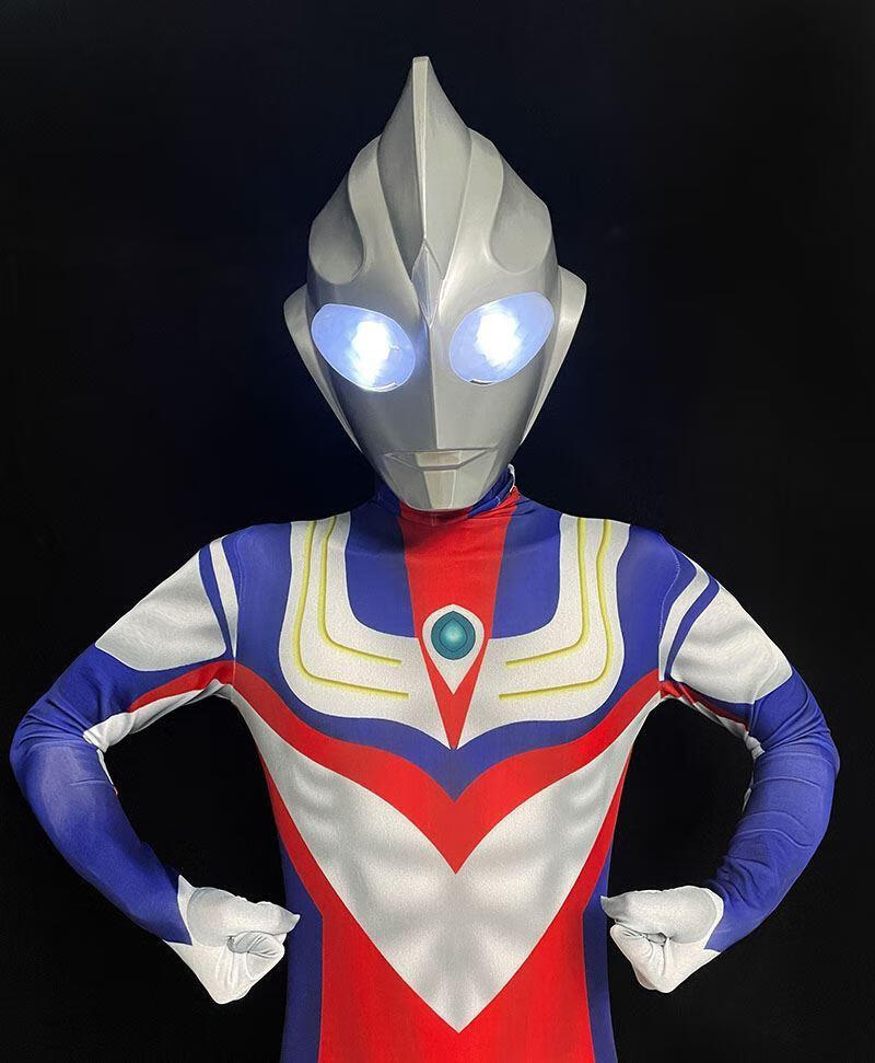 奥特曼皮套cosplay全身 奥特曼皮套 cosplay全身连体衣紧身大人套装分