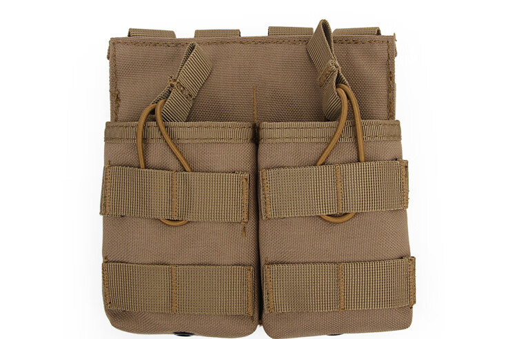 户外战术多功能双联7.62弹夹袋molle背心组合附件袋cs野战杂物包 cp
