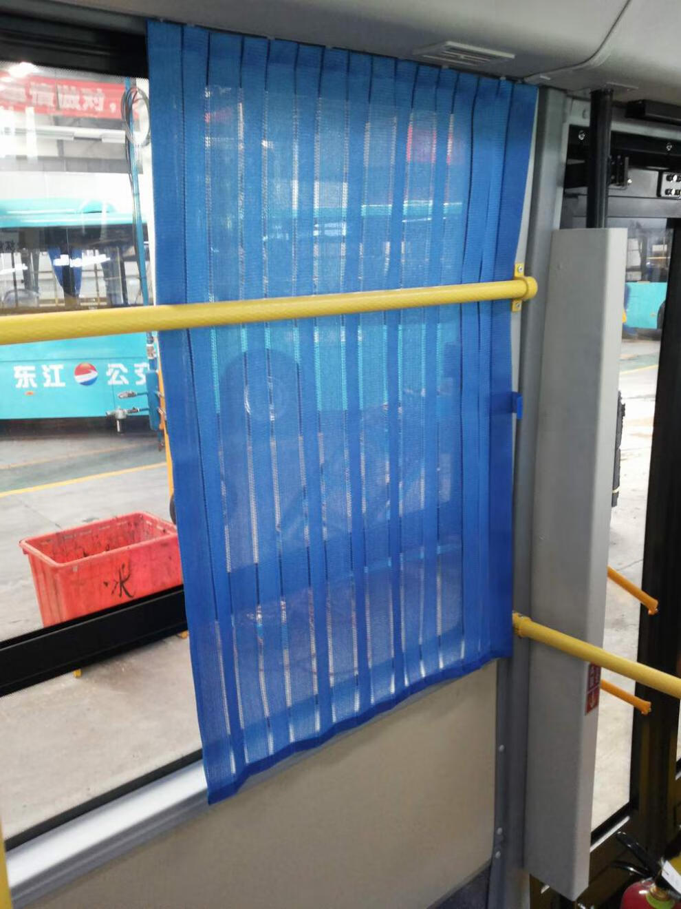 适用于金龙公交车大巴大客车窗帘遮阳帘折叠式窗帘宇通中巴考斯特窗帘