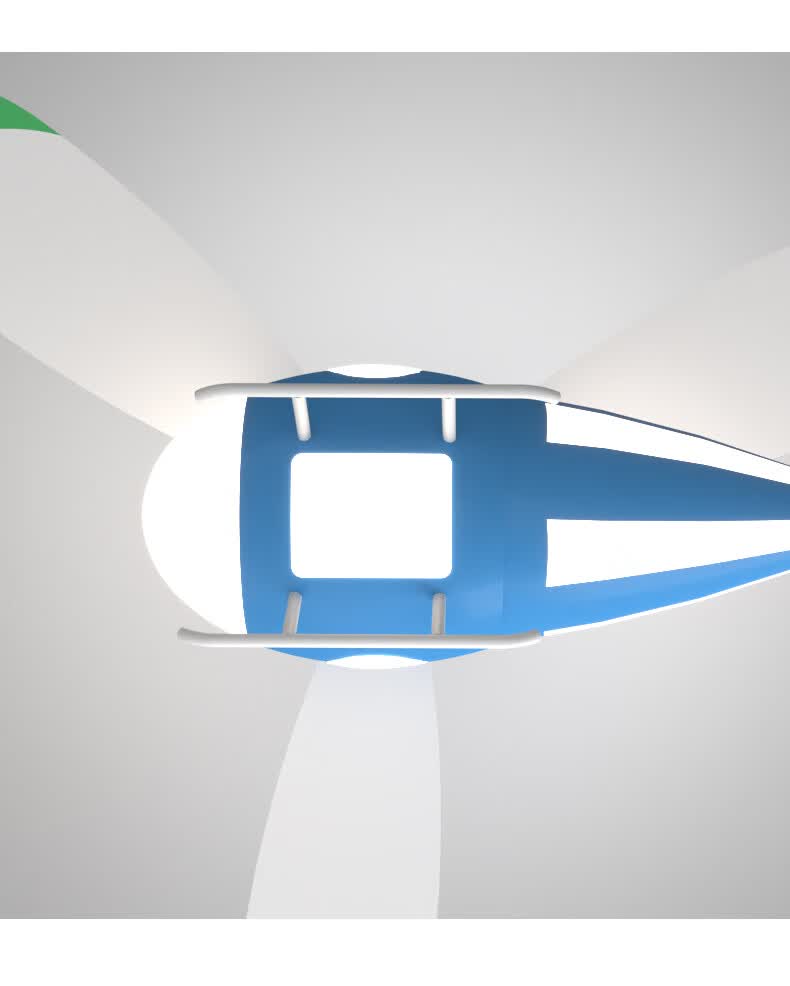 邓恩dunn新款吊扇灯儿童房卧室灯卡通飞机创意风扇灯现代简约男孩女孩